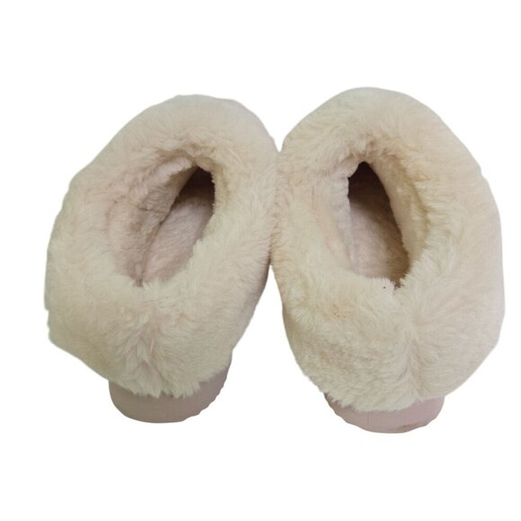 Jovie Platform Fuzzy Slippers Pink Faux Fur Corduroy Size 8 - Picture 5 of 7